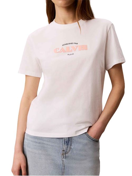 T-shirt con logo gommato Calvin Klein Jeans | LV047G807GYAF